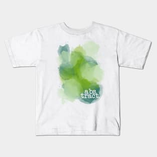 Green Abstract Kids T-Shirt